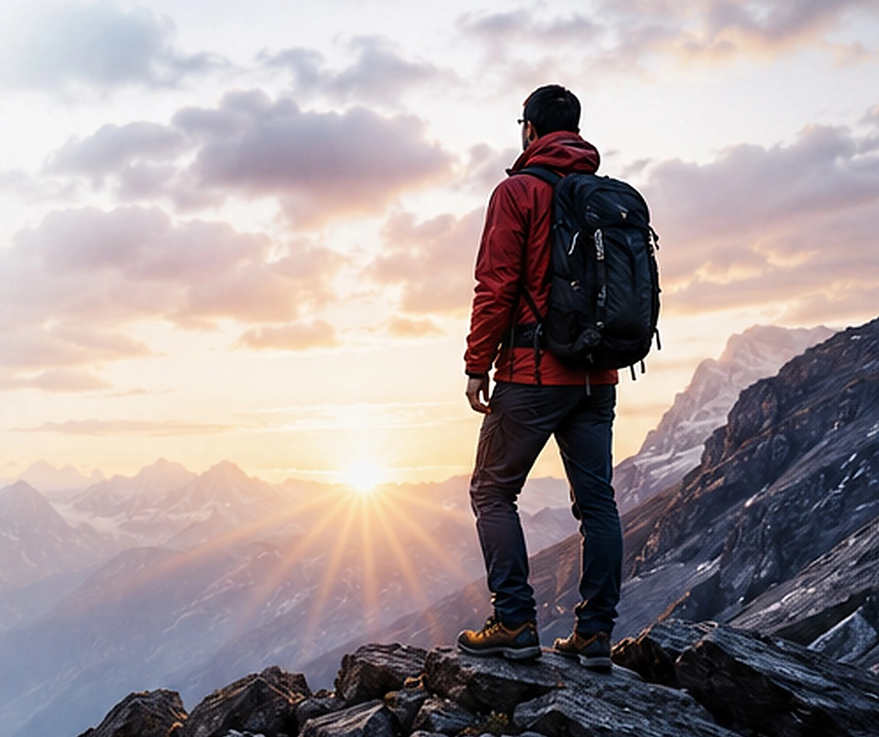 Mountain summit at sunrise, representing clarity, direction and successful service management transformation